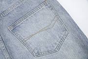 Okify Balenciaga Parisian flared washed blue jeans S-L  - 3