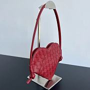 Okify Bottega Veneta Mini Solstice Red Heart 22x18x2 cm - 2