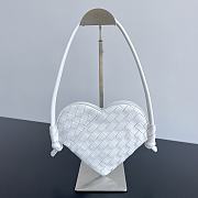 Okify Bottega Veneta Mini Solstice White Heart 22x18x2 cm - 1