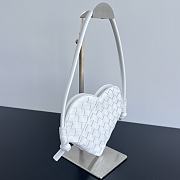 Okify Bottega Veneta Mini Solstice White Heart 22x18x2 cm - 4