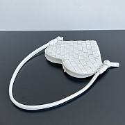 Okify Bottega Veneta Mini Solstice White Heart 22x18x2 cm - 2