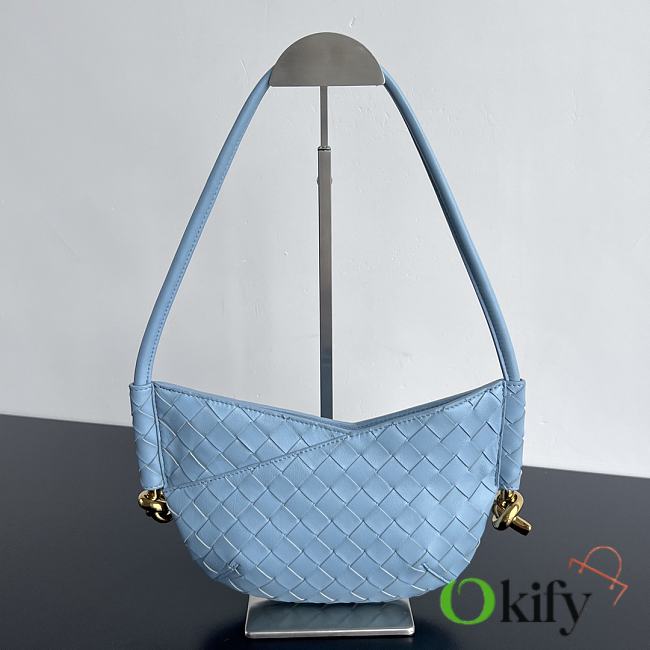 Okify Bottega Veneta Mini Solstice Blue 28*18*5cm - 1