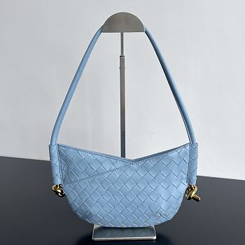 Okify Bottega Veneta Mini Solstice Blue 28*18*5cm