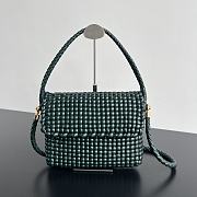 Okify Bottega Veneta Swing Green Bag 25x19x6 cm - 1