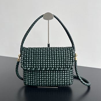 Okify Bottega Veneta Swing Green Bag 25x19x6 cm