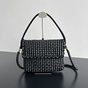 Okify Bottega Veneta Swing Black Bag 25x19x6 cm - 1