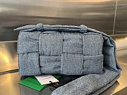 Okify Bottega Veneta Padded Tech Cassette cross-body bag denim color 30x15 cm - 1