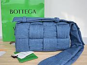 Okify Bottega Veneta Padded Tech Cassette cross-body bag blue color 30x15 cm - 1