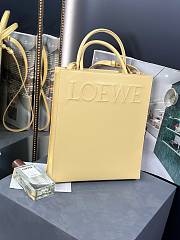 Okify Loewe Standard A4 Tote Apricot Handbag 36-28.5-7.5cm - 1