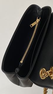 Okify Celine Chain Shoulder Bag Claude In Triomphe Canvas Black Color 23*14*8 cm - 4