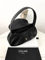 Okify Celine Medium Polly Bag in Supple Calfskin-Black 33×19×9cm - 3