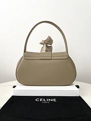 Okify Celine Medium Polly Bag in Supple Calfskin-Brown 33×19×9cm - 2