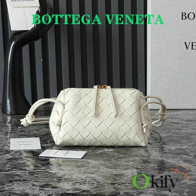 Okify Bottega Veneta Small Loop Camera White Bag 18.5*11.5*8.5cm - 1