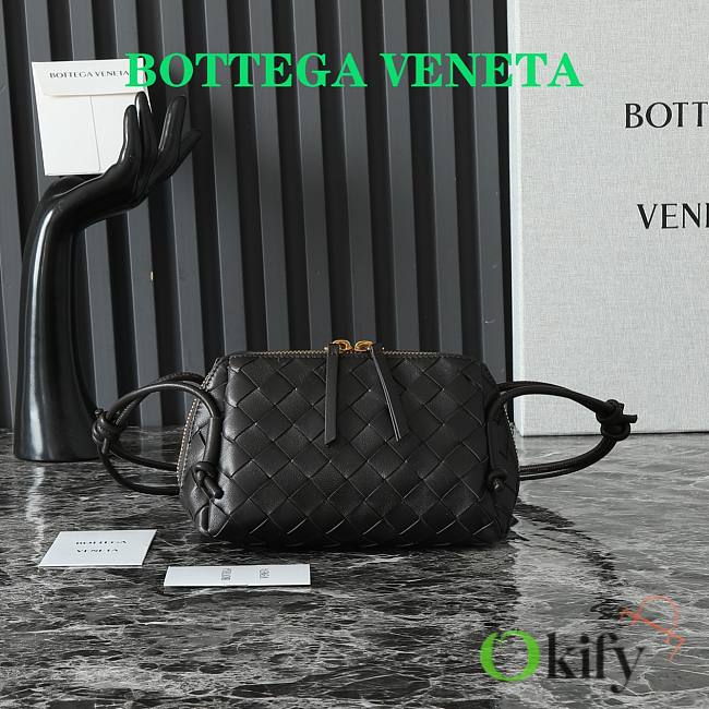 Okify Bottega Veneta Small Loop Camera Black Bag 18.5*11.5*8.5cm - 1