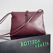 Okify Bottega Veneta Medium Liberta Cross-body Red bag in smooth calf leather 30x20x8 cm - 3