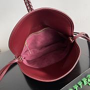 Okify Bottega Veneta Medium Liberta Cross-body Red bag in smooth calf leather 30x20x8 cm - 2