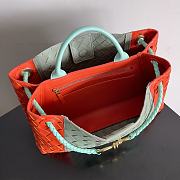 Okify Bottega Veneta Small Andiamo Intrecciato Leather Tote Bag in Orange Mint 29*18*10cm - 4