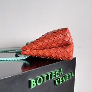 Okify Bottega Veneta Small Andiamo Intrecciato Leather Tote Bag in Orange Mint 29*18*10cm - 3