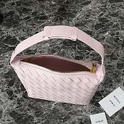 Okify Bottega Veneta Mini Wallace Shoulder Bag With Intrecciato In Light Pink 20×13×9.5 cm - 2