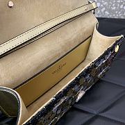 Okify Valentino Garavani Mini Loco Embroidered Handbag With Swarovski Crystal in Gold 19x10.5x5cm - 3