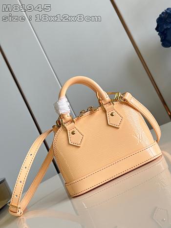 Okify Louis Vuitton Alma BB Nano Handbag in Apricot 18x12x8cm M81945