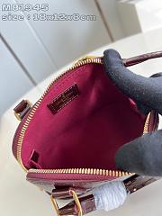 Okify Louis Vuitton Alma BB Nano Handbag in Burgundy 18x12x8cm M81945 - 2