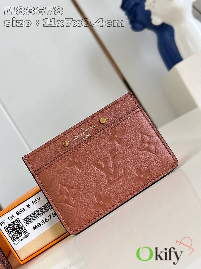 Okify Louis Vuitton Card Wallet 11x7x0.4 cm M83678 - 1