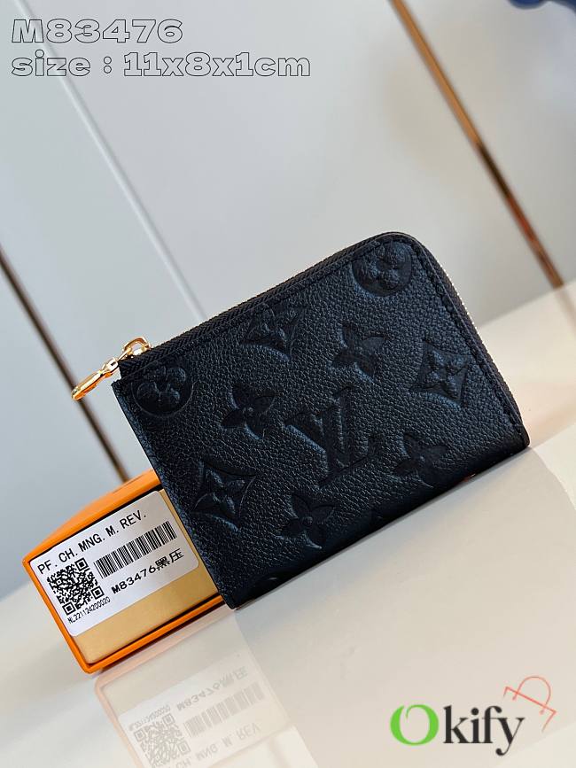 Okify Louis Vuitton Noa Small Black Wallet 11x8x1 cm M83476  - 1