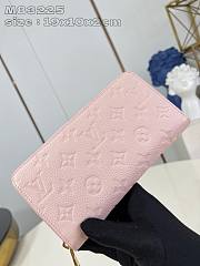 Okify Louis Vuitton Zippy Wallet in Light Pink 19x10x2cm M83225  - 4