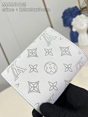 Okify Louis Vuitton Iris Compact Wallet in White 12x9x3cm M11802  - 4