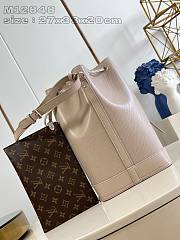 Okify Louis Vuitton Noé BB Epi Leather Handbag in Quartz White Large Size 27×33×20cm M12848  - 2