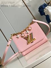 Okify Louis Vuitton Twist PM Epi Small Handbag in Pink 15 x 9 x 19 cm M11725  - 1