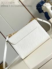 Okify Louis Vuitton Twist MM Epi Medium Handbag in White 17x9x23cm M11723  - 4