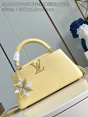 Okify Louis Vuitton yellow flower ornament small capucines bag 30 x 19 x 9 cm M48865 - 1