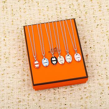 Okify Hermes Pig nose necklace 