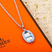 Okify Hermes Pig nose necklace  - 5