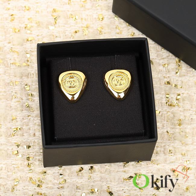 Okify Chanel Gold Earrings 17591 - 1