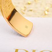 Okify Dior D letter open gold bracelet  - 4