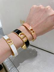 Okify Dior D letter open gold bracelet  - 1