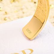 Okify Dior D letter open gold bracelet  - 3