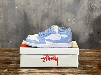 Okify Air Jordan 1 low retro basketball sneakers blue color 36-45