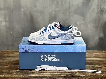 Okify Nike SB Dunk Low Retro Casual Sneakers in blue color 36-46