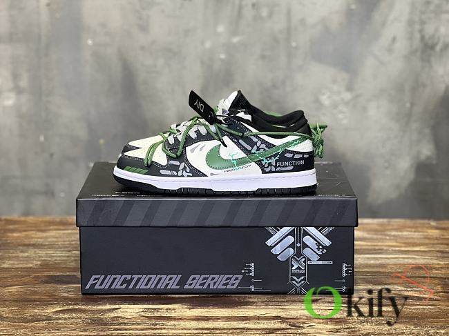 Okify Nike SB Dunk Low Retro Casual Sneakers in green color 36-46 - 1