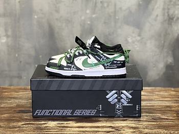 Okify Nike SB Dunk Low Retro Casual Sneakers in green color 36-46