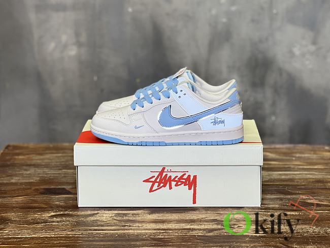 Okify Nike SB Dunk Low Retro Casual Sneakers in bright blue color 36-46 - 1