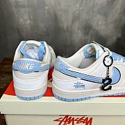 Okify Nike SB Dunk Low Retro Casual Sneakers in bright blue color 36-46 - 4