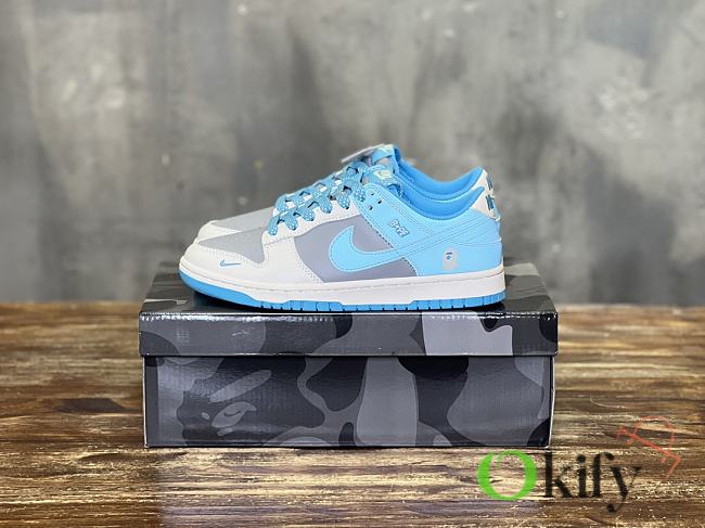 Okify Nike SB Dunk Low Retro Casual Sneakers in grey blue color 36-46 - 1