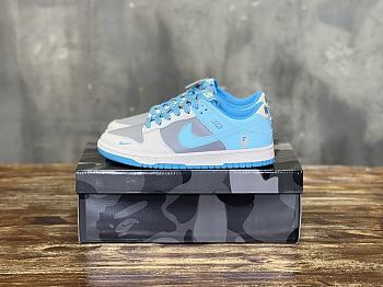 Okify Nike SB Dunk Low Retro Casual Sneakers in grey blue color 36-46