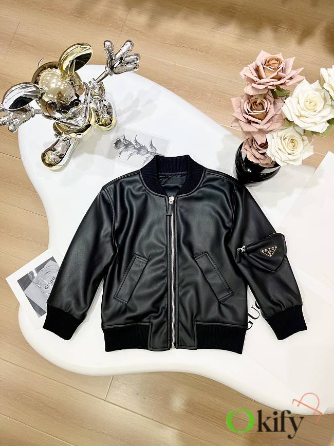 Okify Prada Children leather jacket 100-150 - 1