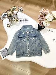 Okify Louis Vuitton children jacquard denim jacket 100-150 - 1